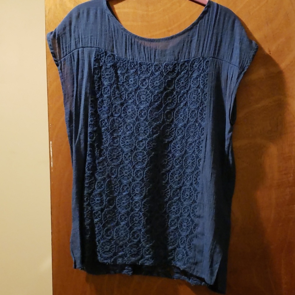 Decorative Open Knit Sleeveless Top